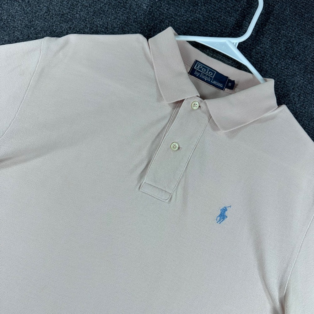 Polo Ralph Lauren Polo Shirt Mens S Small Pink Short Sleeve Pony Logo Pique
